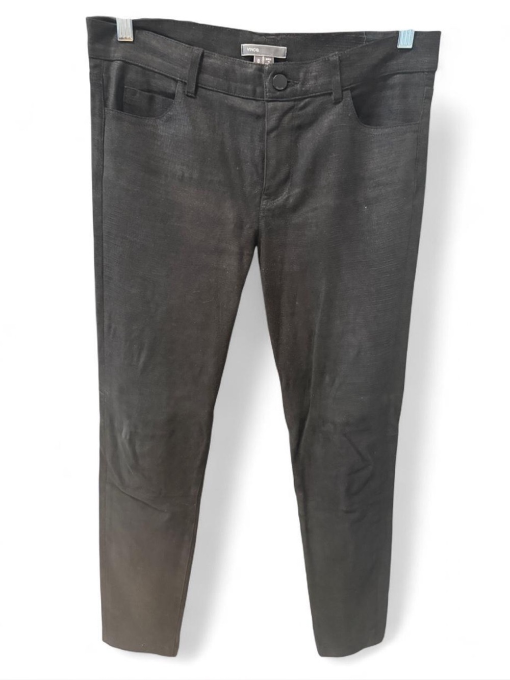 Vince black leather pants
